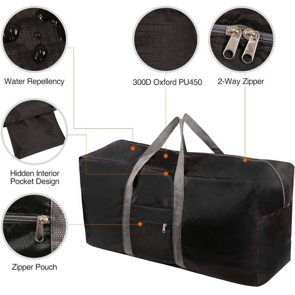 Red Camp 100 Liter Large Foldable Travel Duffel Bag